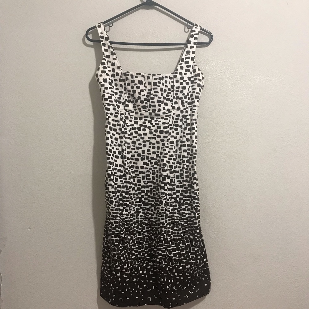 Calvin Klein Brown & White Dress :)